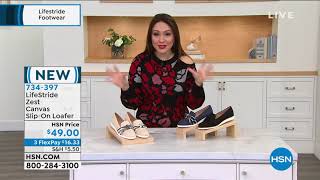 LifeStride Zest Canvas SlipOn Loafer 