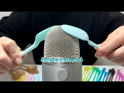 【ASMR】大人気のスプーンの音 / 1時間（ Small plastic spoon，Plastic spoon，Wooden spoon）