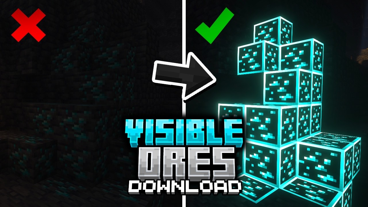 Visible Ores Texture Pack 26.2/26.1.2 Download for Minecraft - YouTube