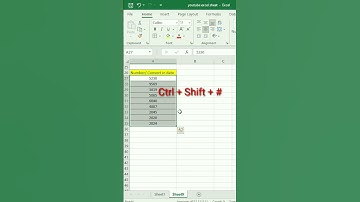 Convert Number in Date Format Shortcut in excel 😎 || Advance excel 💯|| #excel #shortfeed #education