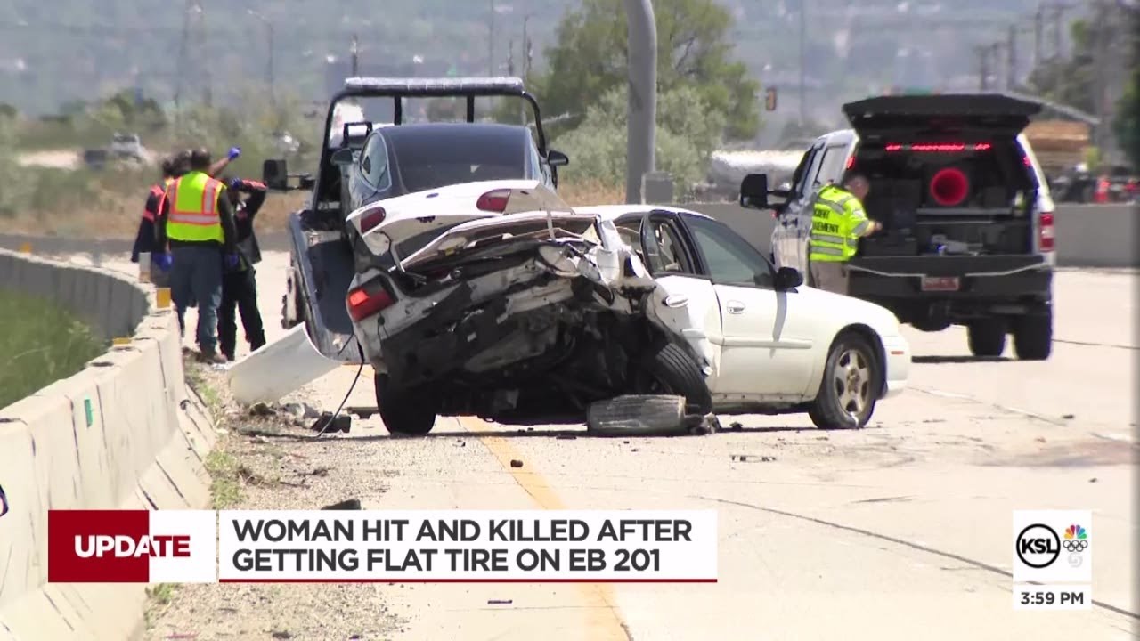 Woman killed in crash on SR-201 while fixing a flat tire - YouTube