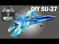 DIY SU-27 Sukhoi Jet RC Uçak Yapımı - Çift 180 Motorlu. Köpük kartondan Hızlı Rc Uçak Yapımı.
