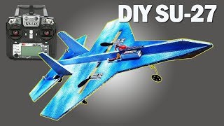 How To Make A RC Plane From Foam Cardboard. A Good Flying One & High Speed. Double DC 180 Motors