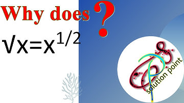 Why does "x to the power half means square root?||Solution Point