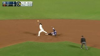 SD@SF: Posey reacts quickly to nab lead runner
