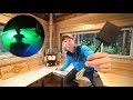 Building an Outdoor MAN-SHED (and shore dinner!) - AMAZING Pond LIGHTS, Fireplace, Outdoor Cook