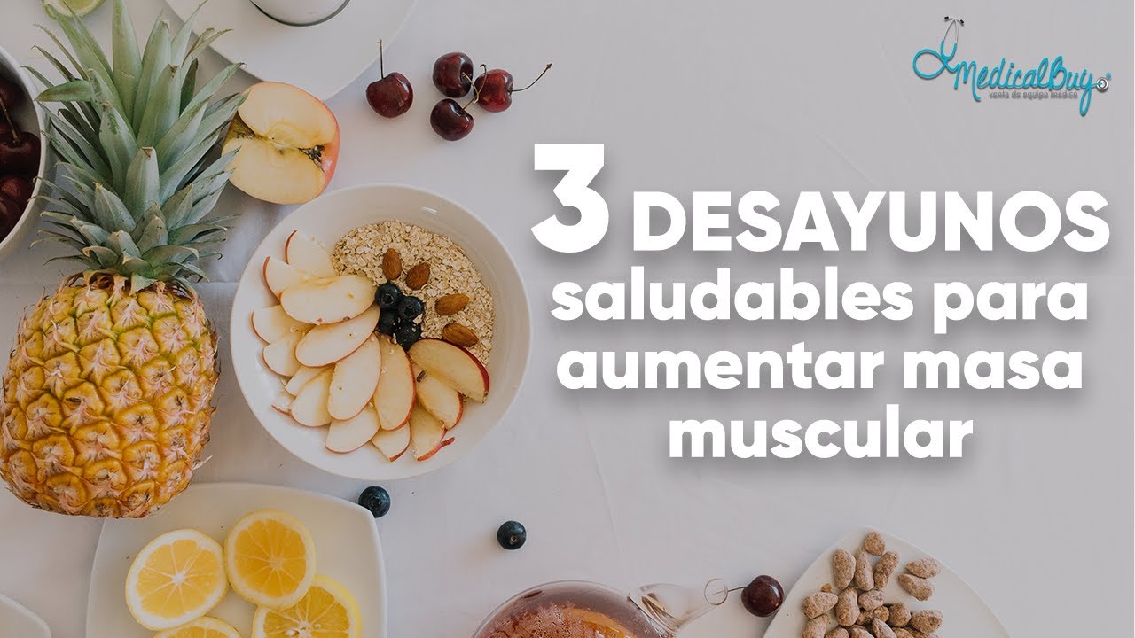 3 Desayunos saludables para aumentar masa muscular 🍓🥗🍽️ - YouTube