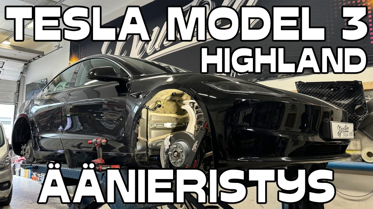 Tesla Model 3 Highland Äänieristys