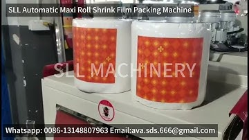 SLL Automatic Maxi Roll Seal Shrink Film Packing Machine Tissue Paper Wrapping Machine