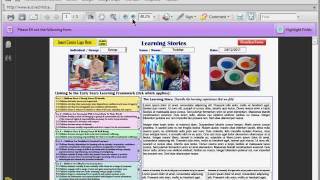 Part 11: EYLF Learning Stories: Sample and Completing Learning Stories online - Online EYLF Tools