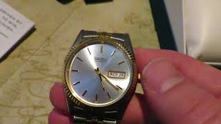 Seiko SGF204 Quartz Datejust Mens Watch Review Unboxing - YouTube