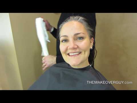 Long Hair Cut Super Short and Reveal the Gray - A MAKEOVERGUY Makeover