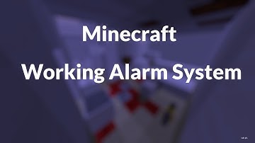 Minecraft: Working Alarm System (Tutorial)
