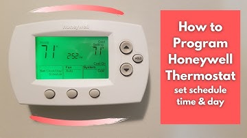 How To Program Honeywell Thermostat - Set Schedule, Date & Time