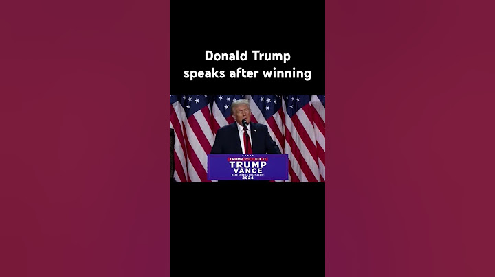 Donald Trump speaks after winning the US presidential election. #trump #news #president #President