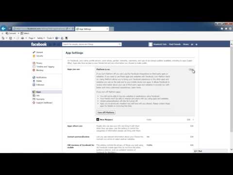 Como transformar Applications Off All Facebook Terceiros