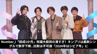 Number_i「結成1か月」祝福大殺到の凄すぎ！キンプリは最新シングルで数字下降比較は不可避「2024年はシビア年」に