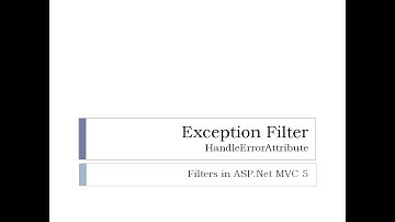 63 - Exception Filter | HandleErrorAttribute