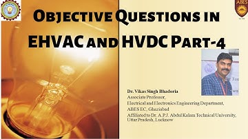 Objective Questions in EHVAC & HVDC Part-4