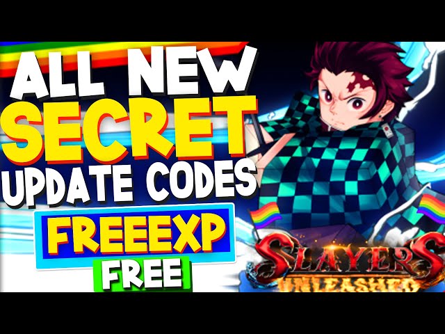 slayers unleashed codes for the boys 