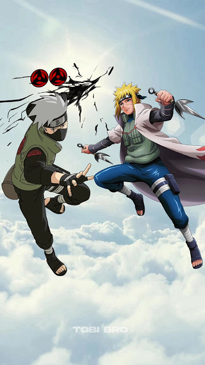 Kakashi vs Minato who is the strongest #minato #kakashi #naruto