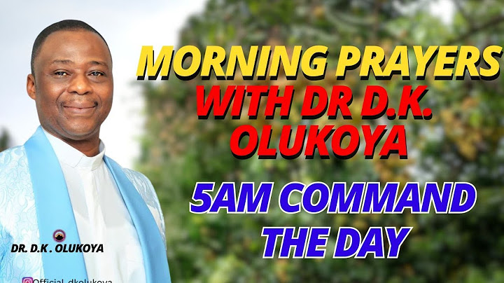 5AM Command Your Week Prayers with Dr. Olukoya Wicked Powers Monitoring My Star Die Now 23RD JUNE
