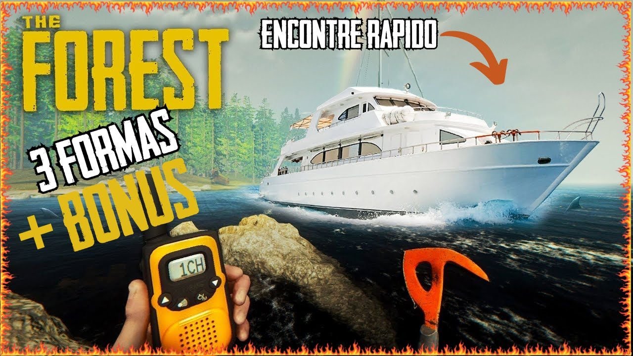 Como Encontrar o IATE (Barco) Rápido no Começo do Jogo The Forest Dicas