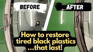 How to restore tired black plastic trim on your car… for good! *Porsche Detailing Diary pt2*