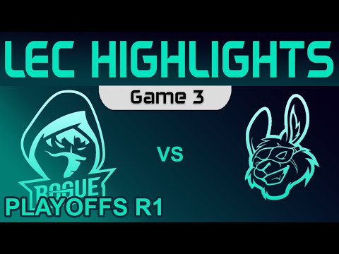 RGE vs MSF Highlights Game 3 Round1 LEC Spring Playoffs 2022 Rogue vs Misfits Gaming by Onivia