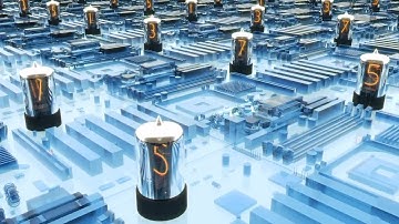 Futuristic cyberspace Motion Graphics