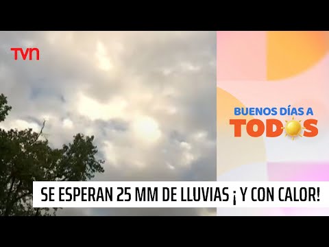 El detalle de las lluvias de este lunes: Con calor, 25 milímetros y tormentas eléctricas