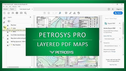 Petrosys PRO Layered PDF Maps