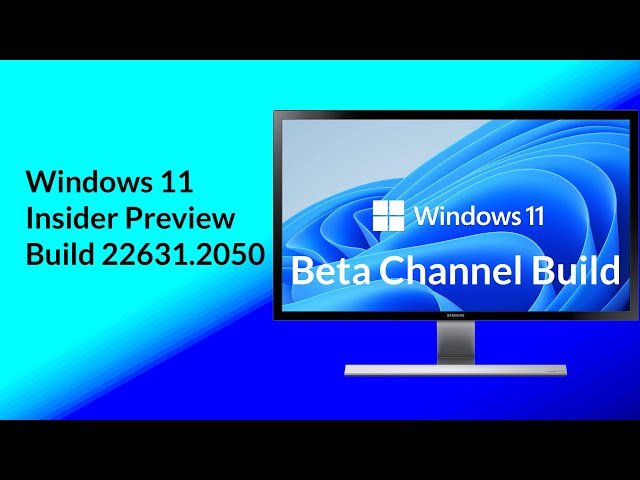 Windows 11 2023 Update l Version 23H2, Build 22631