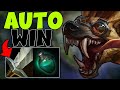 The easy way to win lane on warwick top they can do nothing