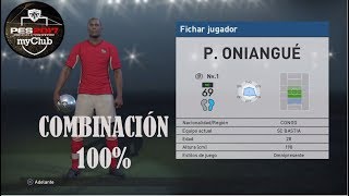 MC ALTO GOLEADOR Y VELOZ ONIANGUE PES 2017 PS4 MY CLUB COMBINACION 100% 4