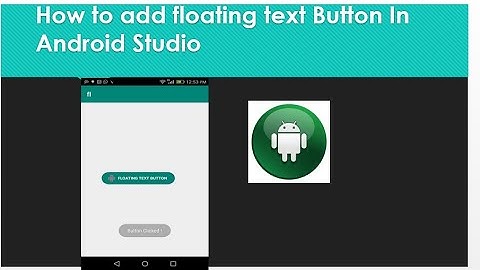 How to add floating  text button Library in Android Studio