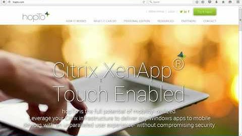 How to Install the hopTo for Citrix agent on a XenApp Server - iPad, iPhone,Receiver