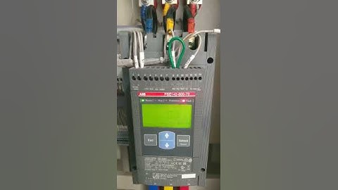 PSE soft starter external fault and indication, ABB VFD and Electrical supporter