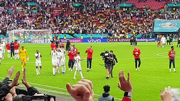 ENGLAND FANS SINGING 'THREE LIONS' AFTER ENGLANDS 2-0 WIN AGAINST GERMANY IN THEIR EURO 2020 GAME!!!