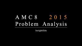 Mastering AMC8 2015#25