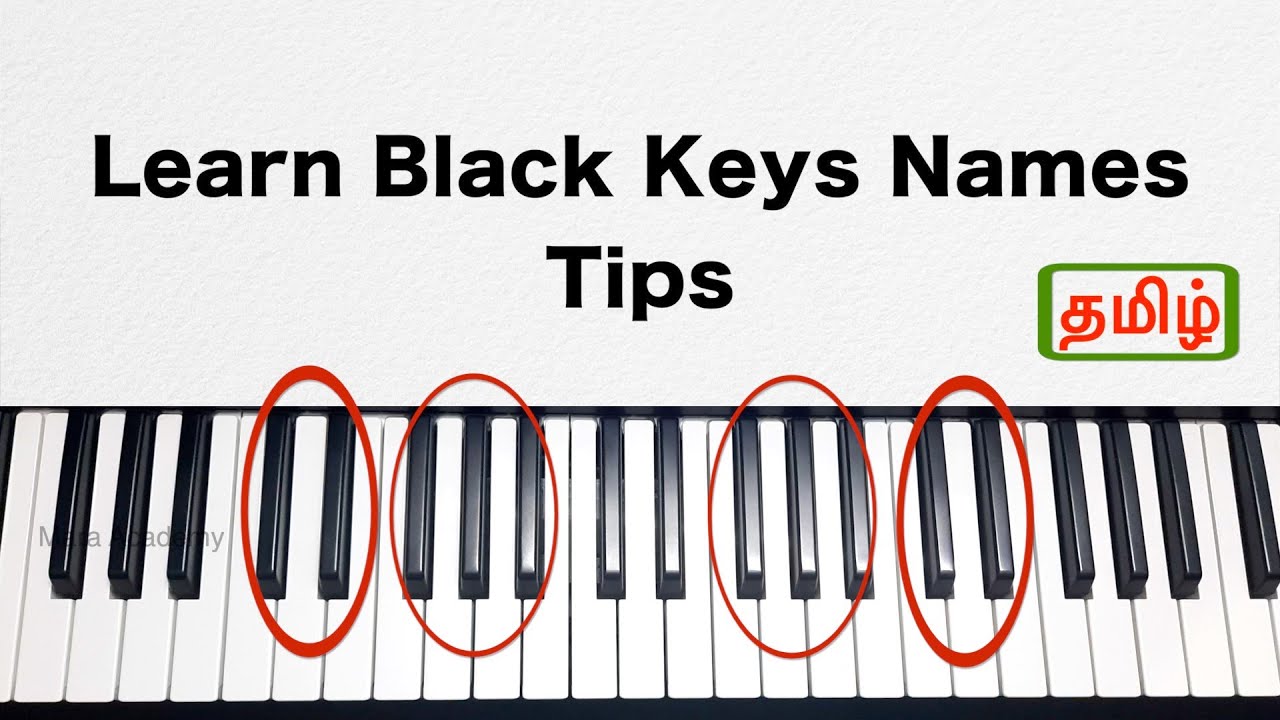 learn piano black keys names tamil pianoclass learnpianotamil 