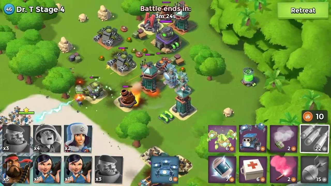 Boom Beach - Dr. T's Tropical Stage 4 - YouTube Boom Beach - Dr. T's Tropical Stage 4 - YouTube