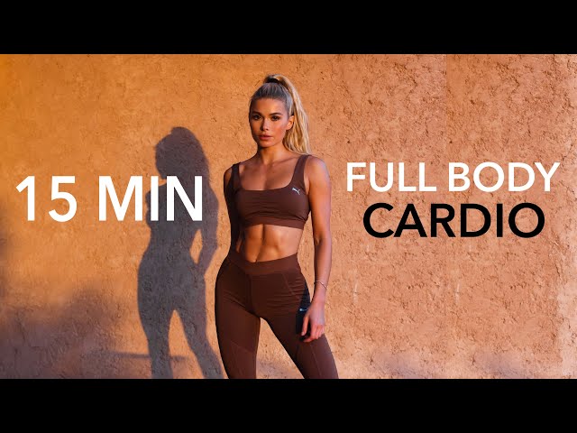 15 MIN FULL BODY CARDIO - burn lots of calories / No Equipment I Pamela Reif class=