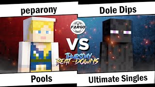 TBD 27 Pools - peparony (Steve) Vs. Dole Dips (Steve)