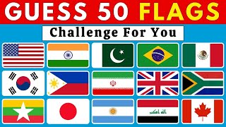 Guess The Flag In 3 Seconds Quiz 🌍🚩 | Challenge For You | 50 Countries Flag Quiz