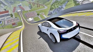 BeamNG Drive - Saltos de Alta velocidade com CARROS BMW de LUXO! screenshot 2