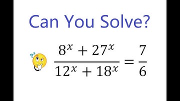 Solving an Exponential Equation? | fraction | rational function | Math Olympiad