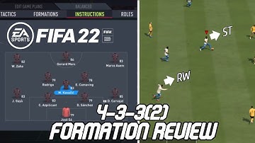 FIFA 22 BEST FORMATION (4-3-3(2)) TUTORIAL - Best Custom Tactics & Instructions & More!!