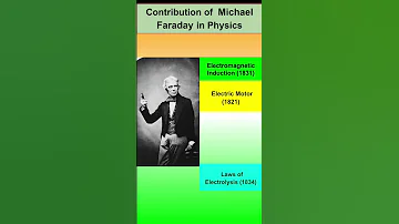 Contribution Of Michael Faraday In Physics 