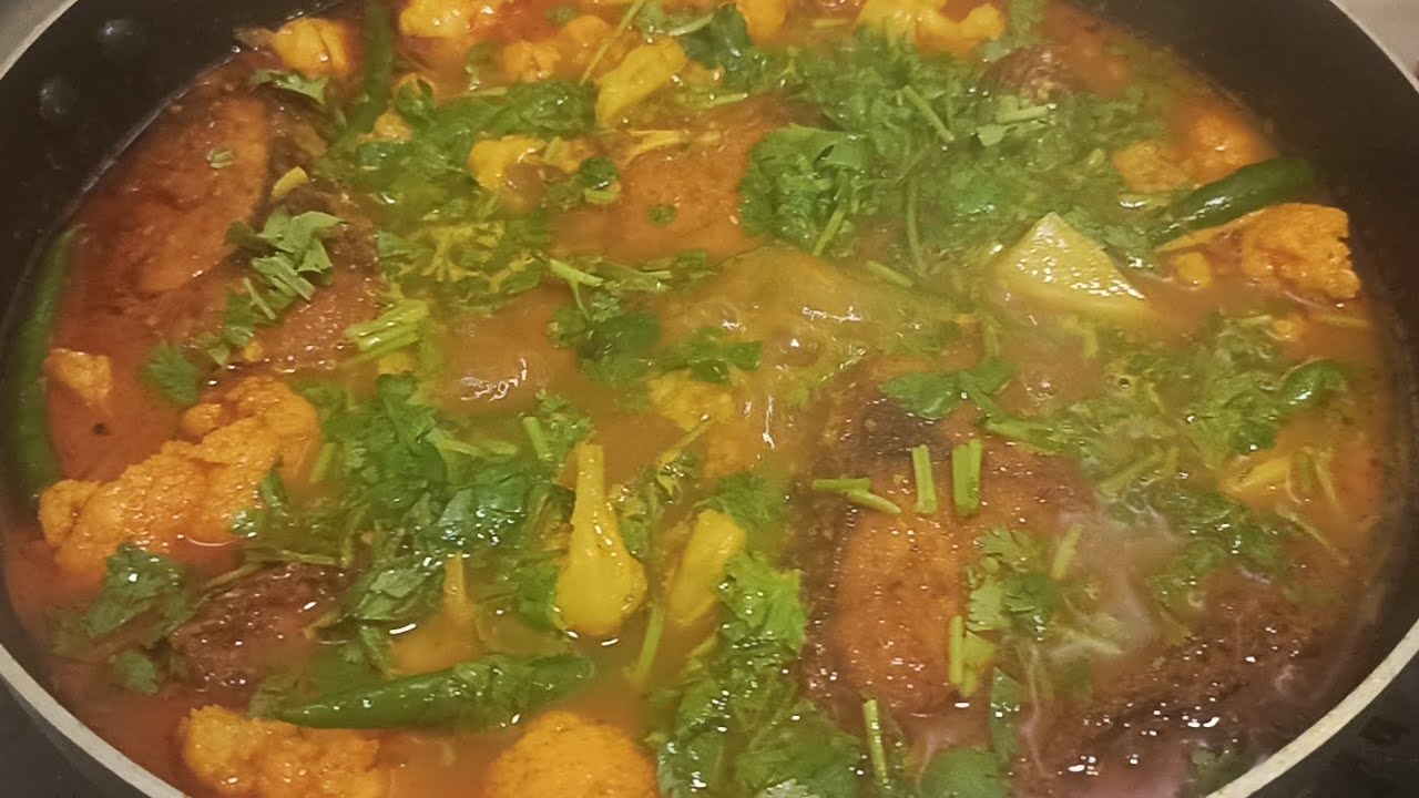 ফুলকবি দিয়ে রুই মাছের তরকারি রেসেপি দেখতে ভুলবেন না 🤤😛🇸🇦